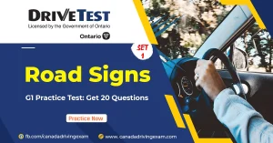 Ontario G1 Drive Test Practice Questions Set 1