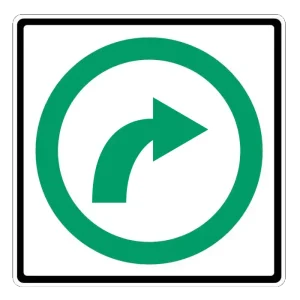 Right Turn Only (Lane Usage Sign)