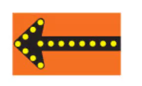 Flashing Arrow Panel (Left Direction)