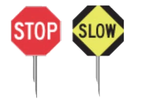 Stop/Slow Paddle Sign