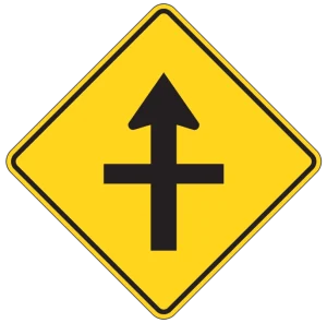 Intersection Ahead Sign